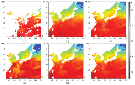 衛星観測からの雲無し海面水温予測